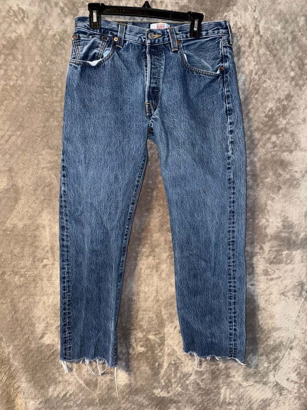 Levi's 501 Original Fit Straight Leg Button-Fly Jeans Size 32x34